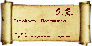 Otrokocsy Rozamunda névjegykártya
